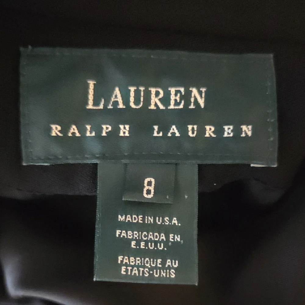Lauren Ralph Lauren Black and Gold Double-Breasted Blazer - Picture 6 of 6